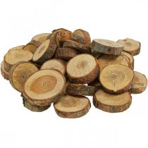 Drewniane krążki dekoracyjne posypują drewno sosnowe okrągłe Ø2–3cm 500g