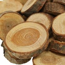 Drewniane krążki dekoracyjne posypują drewno sosnowe okrągłe Ø2–3cm 500g