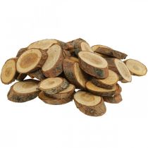 Drewniane krążki deco posypują drewno sosnowe owalne Ø4-5cm 500g