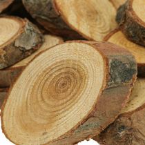 Drewniane krążki deco posypują drewno sosnowe owalne Ø4-5cm 500g