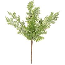 Produkt Sztuczna gałązka sosnowa z szyszkami, ośnieżona, 28 cm, 6 szt.