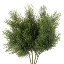 Produkt Sztuczna gałązka sosnowa do dekoracji zimowych, 40cm, 4 sztuki