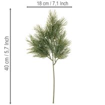Produkt Sztuczna gałązka sosnowa do dekoracji zimowych, 40cm, 4 sztuki