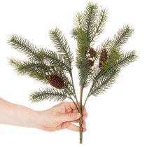 Produkt Sztuczna gałązka jodły z szyszką, 41 cm