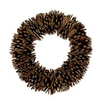 Wianek z szyszek okrągły płaski Ø30cm
