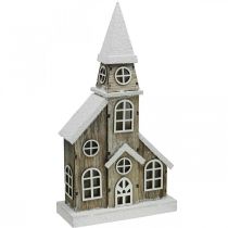 Produkt Lekki dom drewniany kościół Boże Narodzenie kościół drewniany kościół wys.45cm