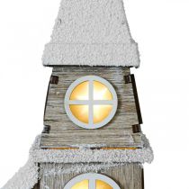 Produkt Lekki dom drewniany kościół Boże Narodzenie kościół drewniany kościół wys.45cm