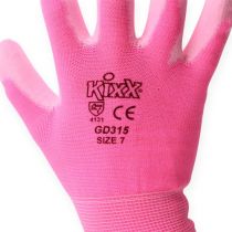 Produkt Rękawice ogrodowe Kixx rozmiar 7 różowe, różowe