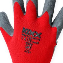 Produkt Nylonowe rękawice ogrodowe Kixx rozmiar 11 czerwone, szare