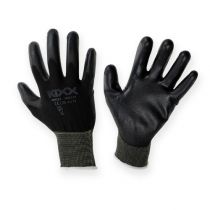Produkt Rękawice ogrodnicze Kixx Nylon rozmiar 10 czarne