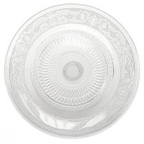 Produkt Klasyczny szklany talerz na ciasto na nóżce - Elegancki na każdą uroczystość Ø 20cm