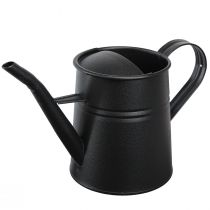 Produkt Mała ozdobna konewka czarna metalowa 30x13x17cm 1,7l