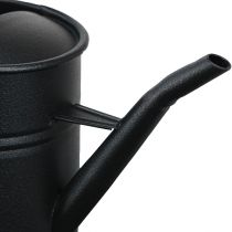 Produkt Mała ozdobna konewka czarna metalowa 30x13x17cm 1,7l