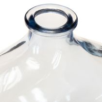 Produkt Mały szklany wazon przezroczysty nowoczesny mini wazon szklany niebieski 11×6×10cm 3 szt.