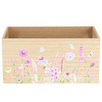 Produkt Małe drewniane pudełko drewniane pudełko kwiaty motyl 30x18cm