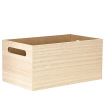 Produkt Małe drewniane pudełko drewniane pudełko kwiaty motyl 30x18cm