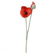 Produkt Sztuczne kwiaty maku czerwonego 67cm