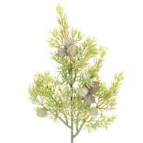 Produkt Sztuczna gałązka iglasta z szyszkami jako sztuczna dekoracja stołu, 39cm, 4 sztuki