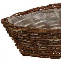 Koszyk pleciony kosz na rośliny łódka na rośliny dł. 44 cm wys. 11 cm