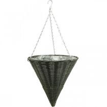 Kosz lekki worek stożkowy szary Ø35cm W37cm