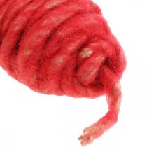 Sznurek filcowy vintage sznurek do wyrobu czerwonego 30m