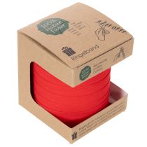 Produkt Czerwona wstążka do zawijania, ekologiczne opakowanie prezentowe, rolka 10 mm 100 m