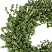 Produkt Wieniec świąteczny, zielony wianek z suszonych kwiatów, wianek na drzwi, len, zioła, świąteczny, Ø34cm