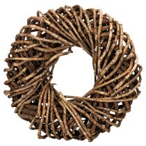 Produkt Wianek z gałązek naturalnych, okrągły wianek rattanowy do samodzielnego wykonania, 35 cm