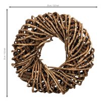 Produkt Wianek z gałązek naturalnych, okrągły wianek rattanowy do samodzielnego wykonania, 35 cm