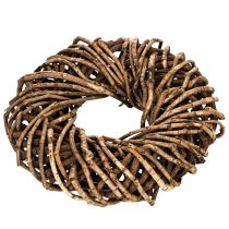 Produkt Wianek z gałązek naturalnych, okrągły wianek rattanowy do samodzielnego wykonania, 35 cm