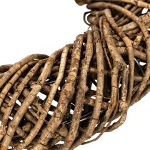 Produkt Wieniec dekoracyjny z gałązek naturalnych, wianek rattanowy, okrągły, duży, 45cm.