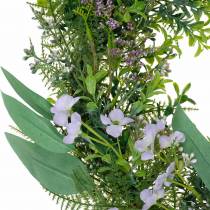 Produkt Wieniec dekoracyjny eukaliptus, paproć, kwiaty Wieniec sztuczny Wieniec na stół