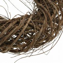 Wianek dekoracyjny Ø30cm gałązki i pnącza Plecione gałązki wiązu naturalne