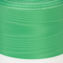 Produkt Wstążka do wieńca Moiré 125 mm x 25 m w kolorze zielonym i białym, wstążka taftowa, wstążka narodowa, wstążka dekoracyjna