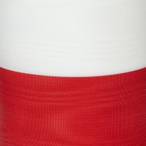Produkt Wstążki do wieńców Moiré biało-czerwone 100 mm