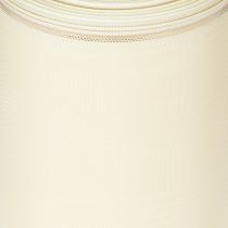 Produkt Kremowa wstążka do wieńca ze złotą krawędzią, supersatynowa, szerokość 125 mm, długość 25 m – wodoodporna, idealna do druku komputerowego i przyjazna dla środowiska
