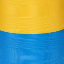Produkt Wstążka do wieńca w kolorze niebiesko-żółtym, 100 mm, wstążka narodowa, wstążka klubowa, wstążka ozdobna, wstążka żałobna, octan