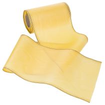 Produkt Wstążka do wianka moiré żółta 175mm 25m