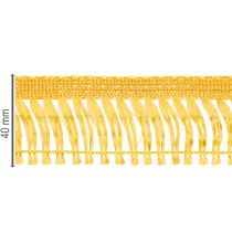 Produkt Wstążka do wianka frędzle frędzle samoprzylepne złote 40mm 25m