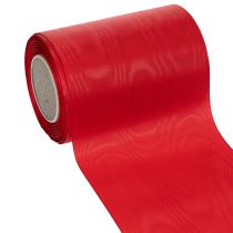Produkt Czerwona wstążka do wieńca 125 mm x 25 m - Wstążka do florystyki pogrzebowej, napisów i dekoracji