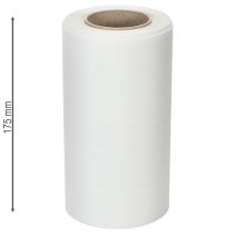 Produkt Biała wstążka do wieńców pogrzebowych, szerokość 175 mm, długość 25 m, wysokiej jakości wstążka octanowa