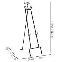 Produkt Dekoracyjny stojak na wianki ze stabilną podstawą, idealny jako uniwersalny dodatek, 118 cm