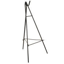 Produkt Stojak na wianki z hakiem, czarny, metalowy, sztaluga, wys. 56 cm