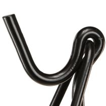 Produkt Stojak na wianki z hakiem, czarny, metalowy, sztaluga, wys. 56 cm