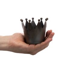 Produkt Korona metalowa, mała dekoracyjna korona do dekoracji stołu, 10cm