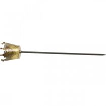 Produkt Świecznik na tealighty korona do przyklejenia mosiądz Ø9,5cm W50cm