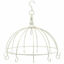 Produkt Korona dekoracyjna z haczykiem do zawieszenia biała Ø29cm