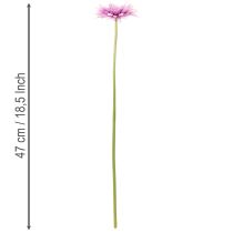 Produkt Sztuczne kwiaty ogrodowe Gerbera, fioletowe, 47 cm, 6 sztuk