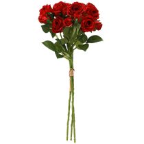 Produkt Sztuczne róże dekoracyjne jaskrawoczerwone Ø4cm dł.45cm 3 szt.
