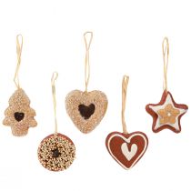 Produkt Sztuczna dekoracja ciasteczek Zawieszki świąteczne 4-6cm 12 szt